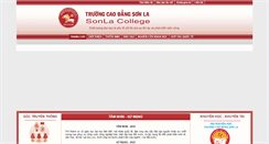 Desktop Screenshot of cdsonla.edu.vn